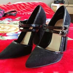 ASOS New Look 4 in heel pump shoe buckle